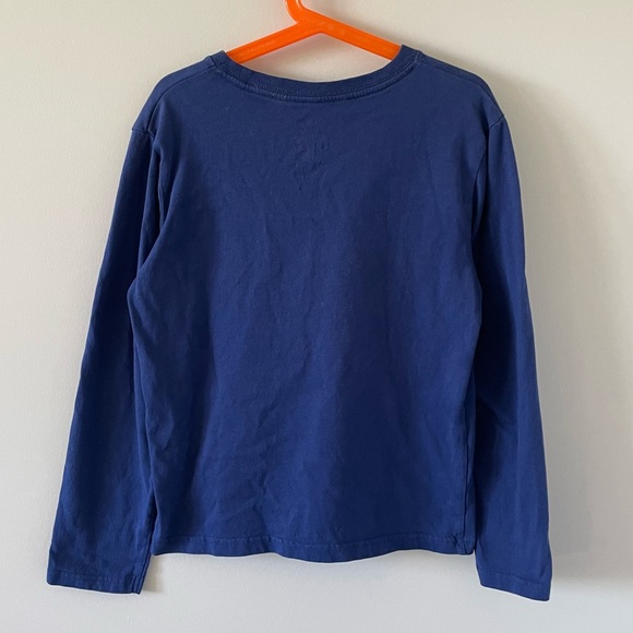 Boys Printed Soccer Long Sleeve T-Shirt - ‘Defend Your Turf’ - Blue - Picture 3 of 4